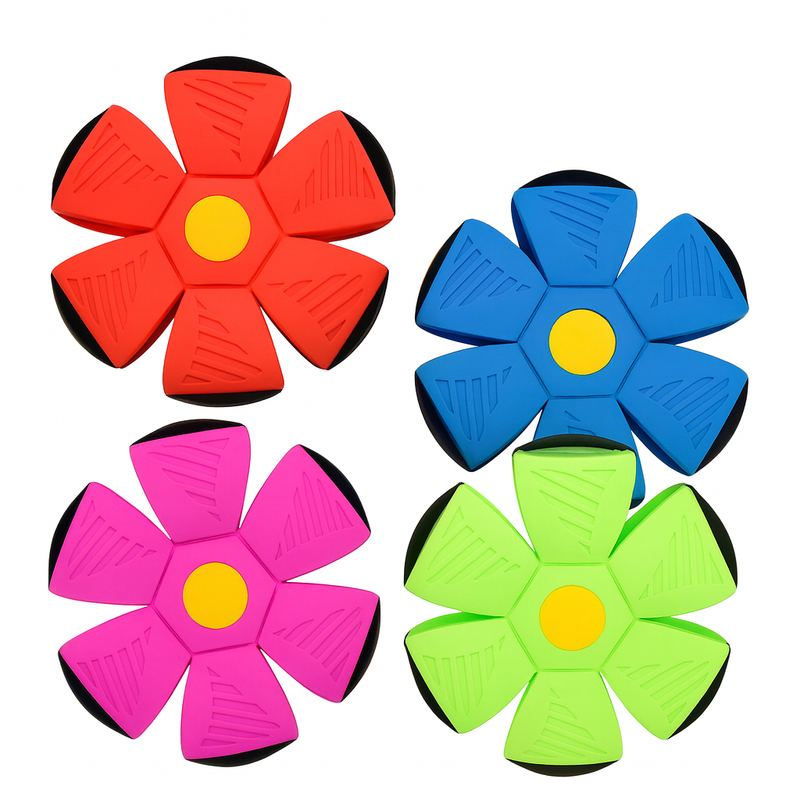 Brinquedo Interativo Bola Mágica - Disco Voador com LED para Pets – Diversão Dia e Noite