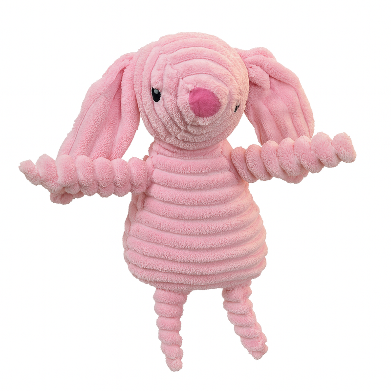 Brinquedo de Pelúcia Coelhinho Rosa para Pets – Macio, Resistente e com Apito