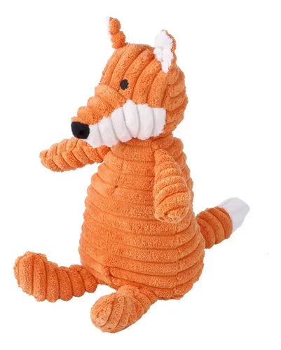 Brinquedo de Pelúcia Raposa para Pets – Macio, Resistente e com Apito
